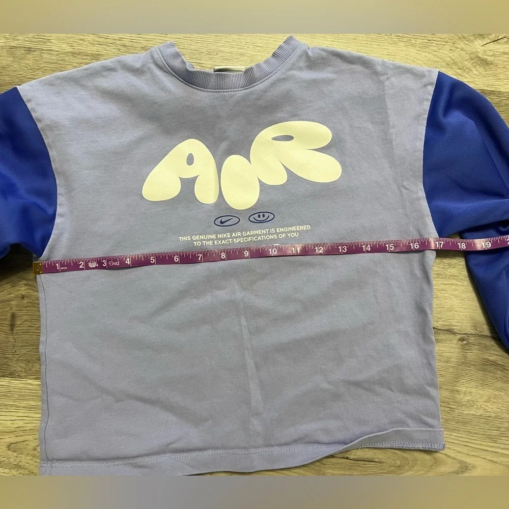 Girls Nike Air Sweatshirt Bubble Swoosh Crewneck Sweatshirt